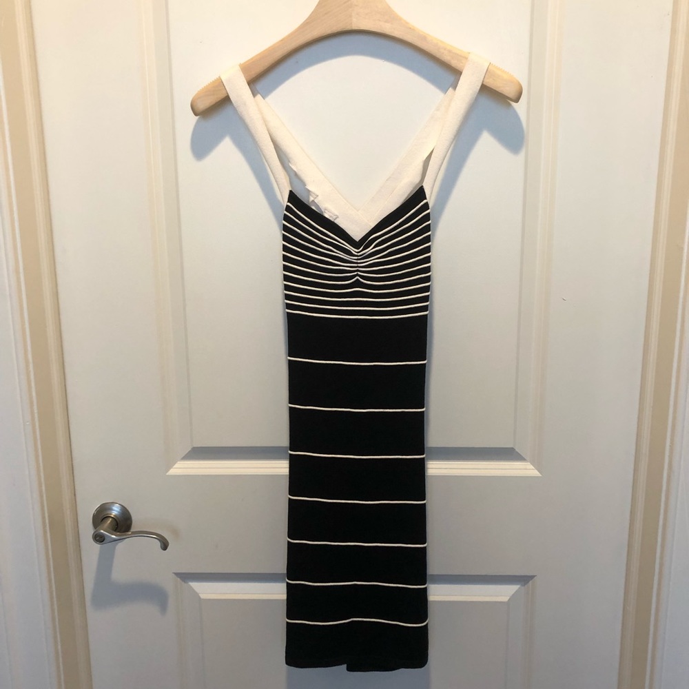 Black and White Bandage Dress